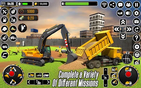 City Heavy Excavator Crane 3D screenshot 0