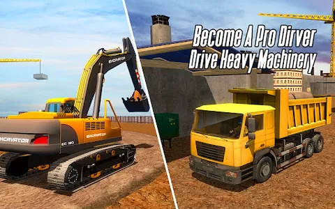 City Heavy Excavator Crane 3D screenshot 5