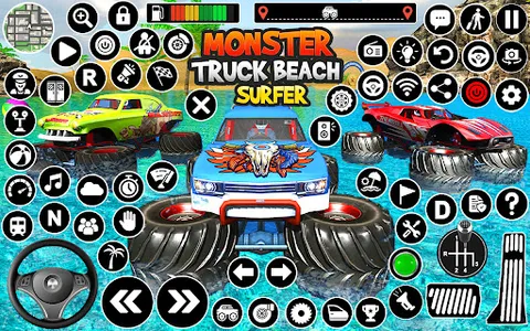 Monster Truck Water Surfing 3D screenshot 0