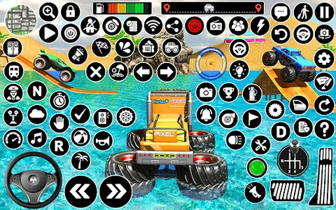 Monster Truck Water Surfing 3D screenshot 10