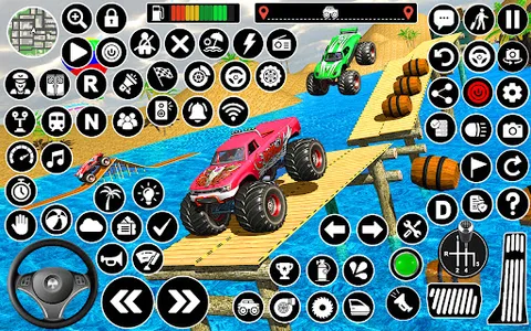 Monster Truck Water Surfing 3D screenshot 3