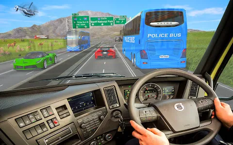 US Police Bus Simulator Game screenshot 10