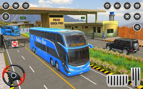 US Police Bus Simulator Game screenshot 12