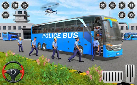 US Police Bus Simulator Game screenshot 14