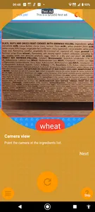Gluten Cam - text scanner screenshot 1