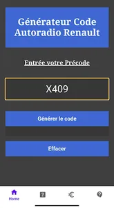 Générer Code Autoradio Renault screenshot 2