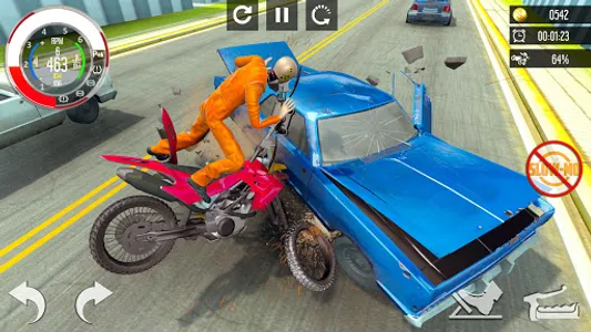 Bike Crash Beam Drive 3D: Deat screenshot 5