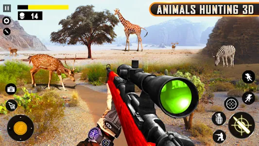 Wild Animal Hunting Games 3D screenshot 0