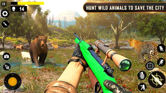 Wild Animal Hunting Games 3D screenshot 1