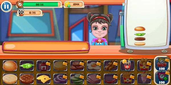 Hamburger - Game Memasak Makan screenshot 3
