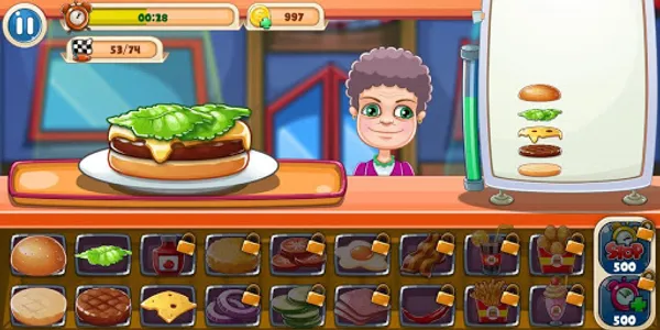 Hamburger - Game Memasak Makan screenshot 4