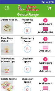 Pure Gelato Wholesale screenshot 1