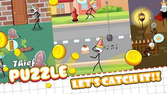 Stickman: Thief puzzle screenshot 7