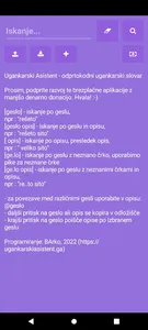Ugankarski Asistent - UA5 screenshot 0