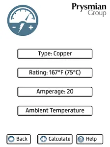 Prysmian Group Conductor Amps screenshot 12