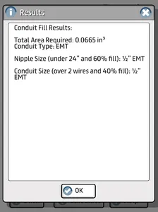 Prysmian Group Conduit Fill screenshot 13