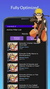 AnimF - Anime Filler List screenshot 1