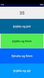 Icelandic Number Whizz screenshot 2
