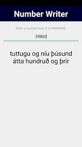 Icelandic Number Whizz screenshot 5