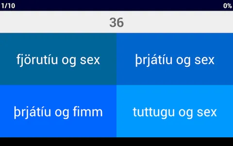 Icelandic Number Whizz screenshot 8