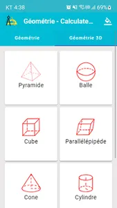 Géométrie - Calculateur screenshot 1