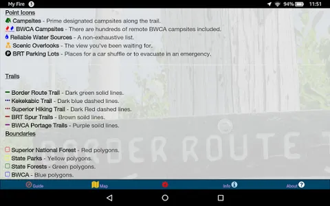 Border Route Trail Offline Map screenshot 14