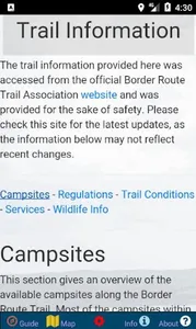 Border Route Trail Offline Map screenshot 5