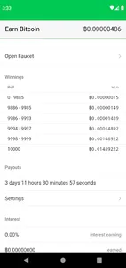 Earn Bitcoin Faucet screenshot 1