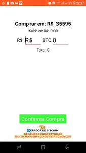 Gerador de Bitcoin screenshot 1