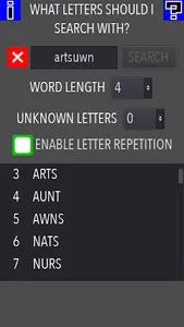 WordFinder - Anagram screenshot 1