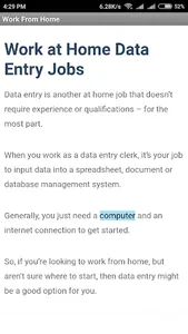 20 Work From Home Job Ideas screenshot 2