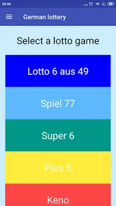 Deutschland Lotto 6 aus 49 screenshot 0