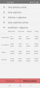 German Word Suffixes screenshot 2