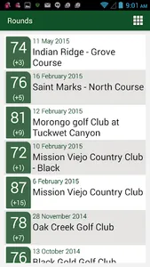 Golf Stats screenshot 0