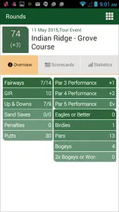 Golf Stats screenshot 1