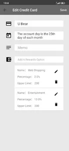 Credit Card Rewards Wallet screenshot 2