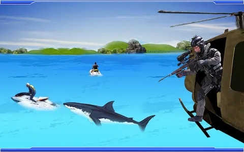 Heli Sniper Shark Hunter screenshot 5