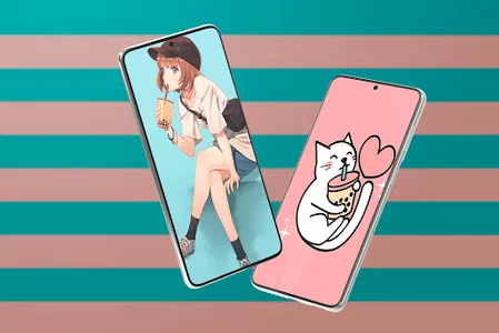 Kawaii Bubble Tea Wallpaper screenshot 11