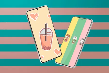 Kawaii Bubble Tea Wallpaper screenshot 14