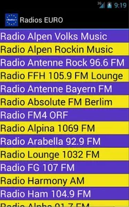 Radios EURO screenshot 0