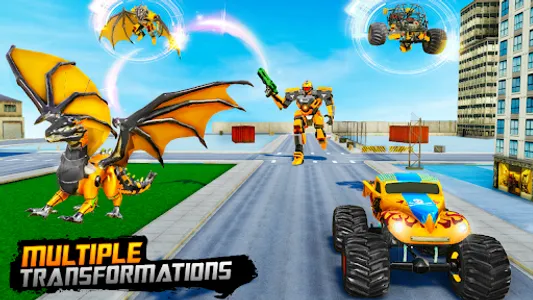 Monster Truck Robot Car Game screenshot 15