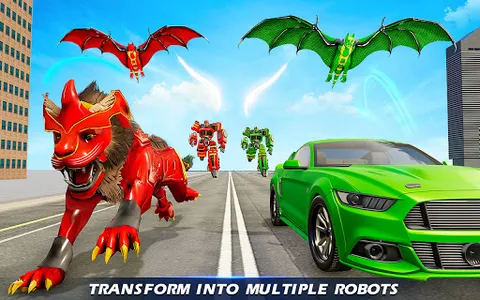 Lion Robot Transform Games 3d screenshot 13