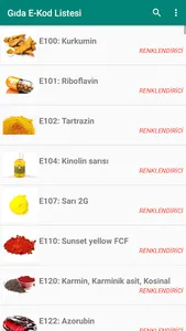 Gıda Katkı Maddeleri E Kodlar screenshot 2