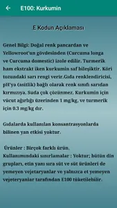 Gıda Katkı Maddeleri E Kodlar screenshot 3
