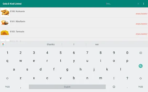 Gıda Katkı Maddeleri E Kodlar screenshot 8