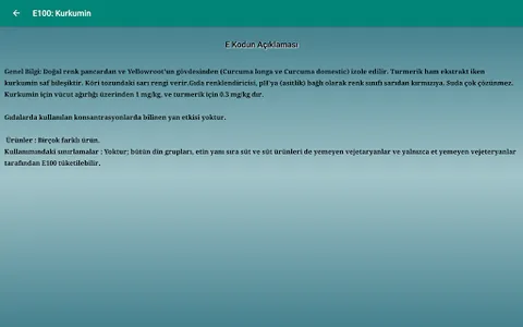 Gıda Katkı Maddeleri E Kodlar screenshot 9