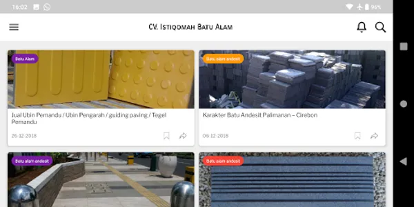 Batu Alam - CV. Istiqomah screenshot 2