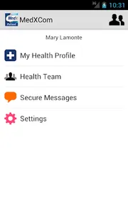 MedXCom for Patients screenshot 1
