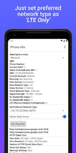 4G LTE Network Switch - Speed screenshot 1