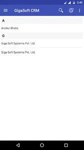 GigaSoft CRM screenshot 2